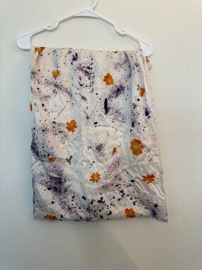 Dye Kween Floral Botanically Dyed Silk Pillowcase – Purple, Standard